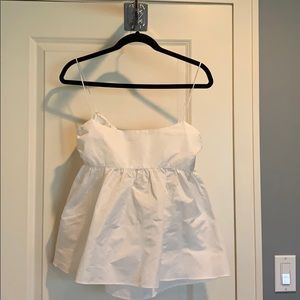 Aritzia white baby doll tank